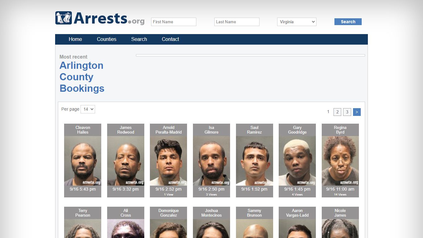Arlington County Arrests and Inmate Search